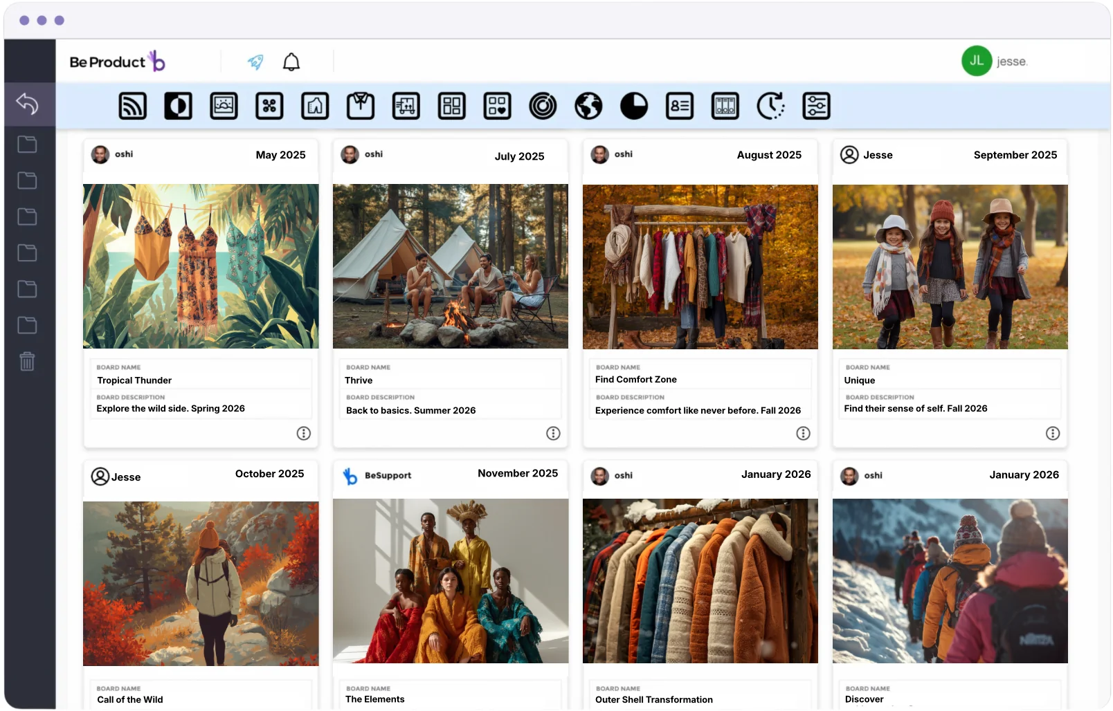 BeProduct Boards platform preview